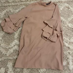 NEW! Pink ruffle sleeve Zara dress